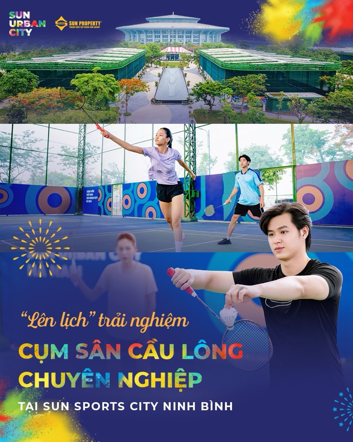 Visual Sun Urban City — cụm sân cầu lông